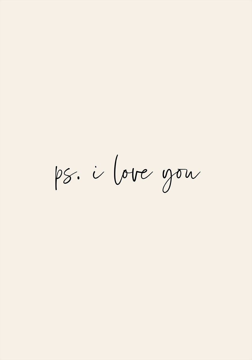 Ps. I Love You Plakat - Posterbox