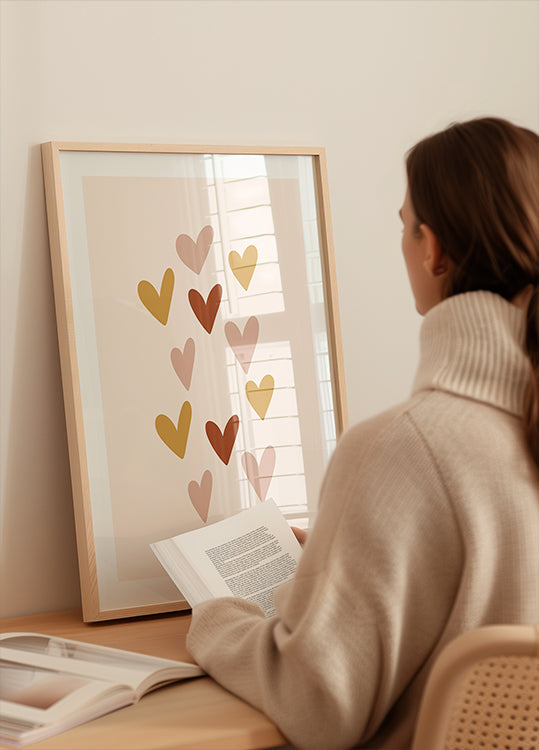 Hearts Plakat - Posterbox