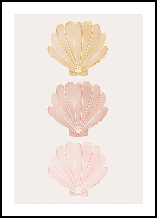 Pastel Seashells (NEW) - Posterbox