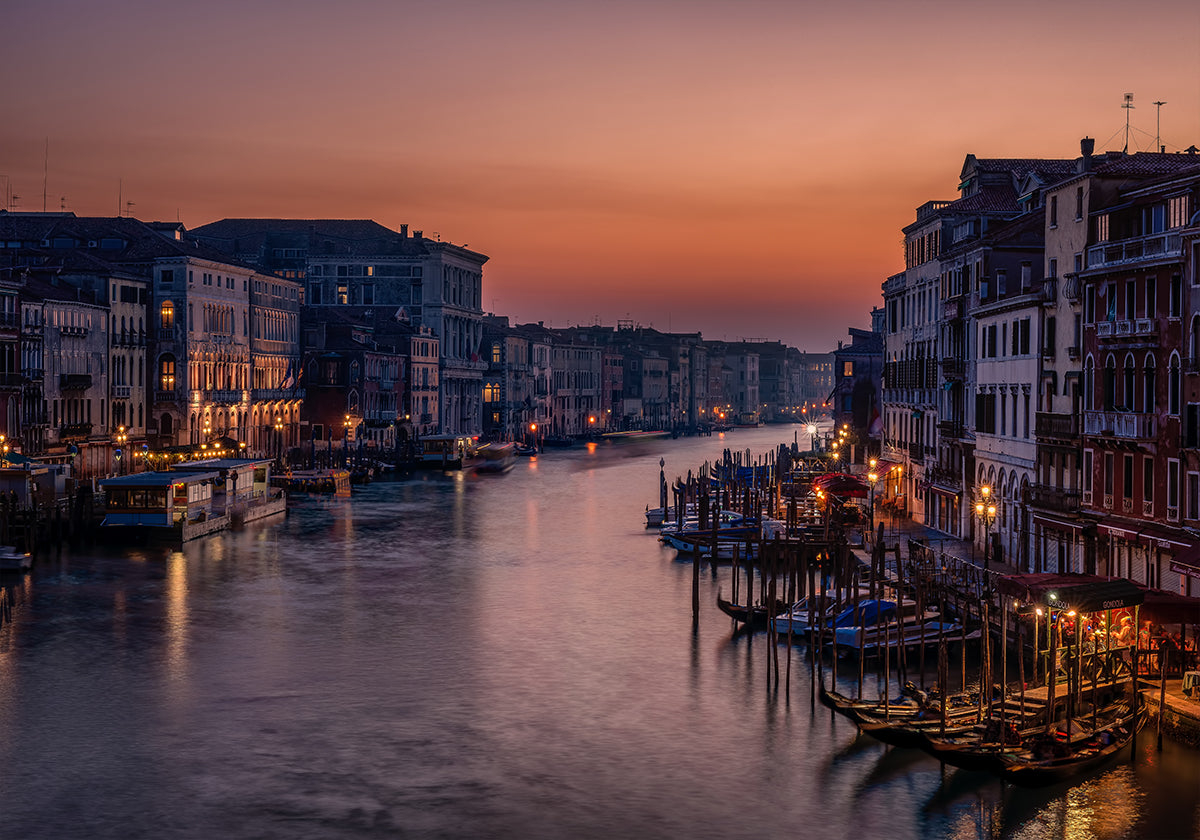 Canal Grande di Venezia al tramonto