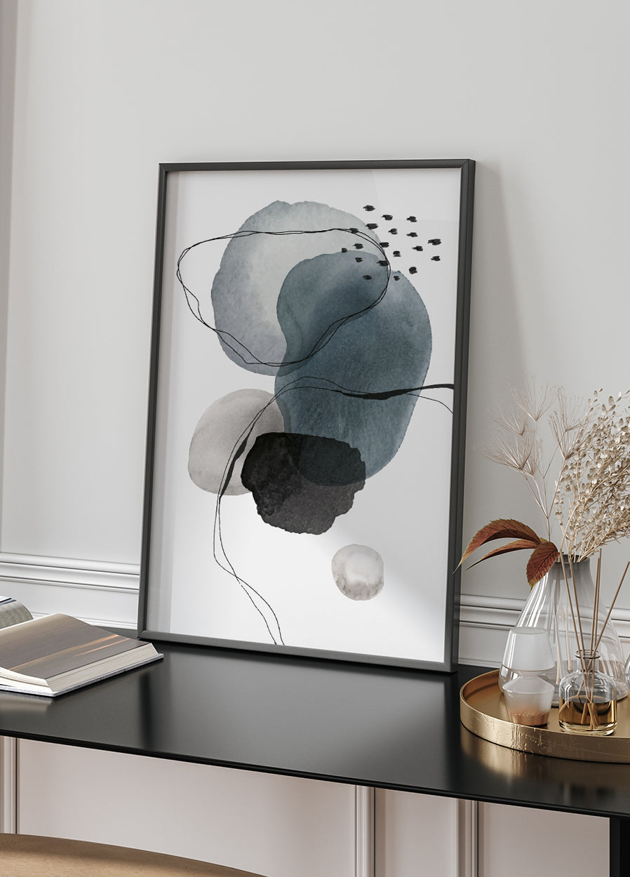 Abstract Shapes and Lines Art Plakat - Posterbox.dk