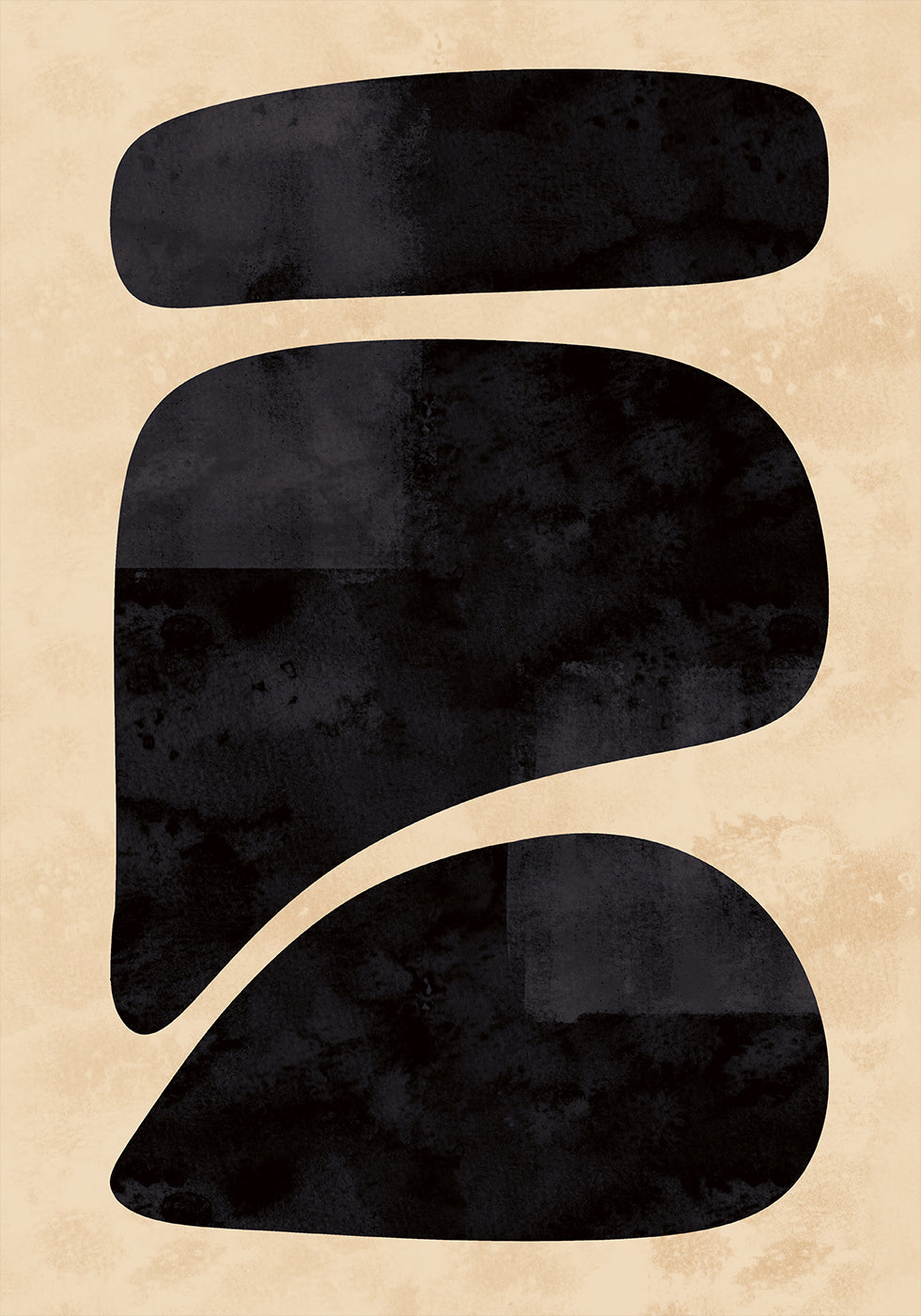 Poster di forme nere minimali