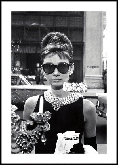 Audrey Hepburn Colazione da Tiffany Poster 