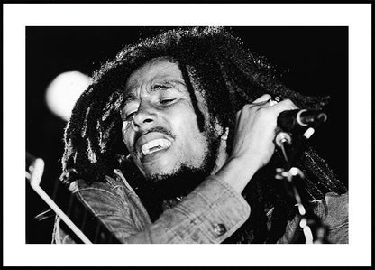 Poster ritratto dal vivo di Bob Marley 