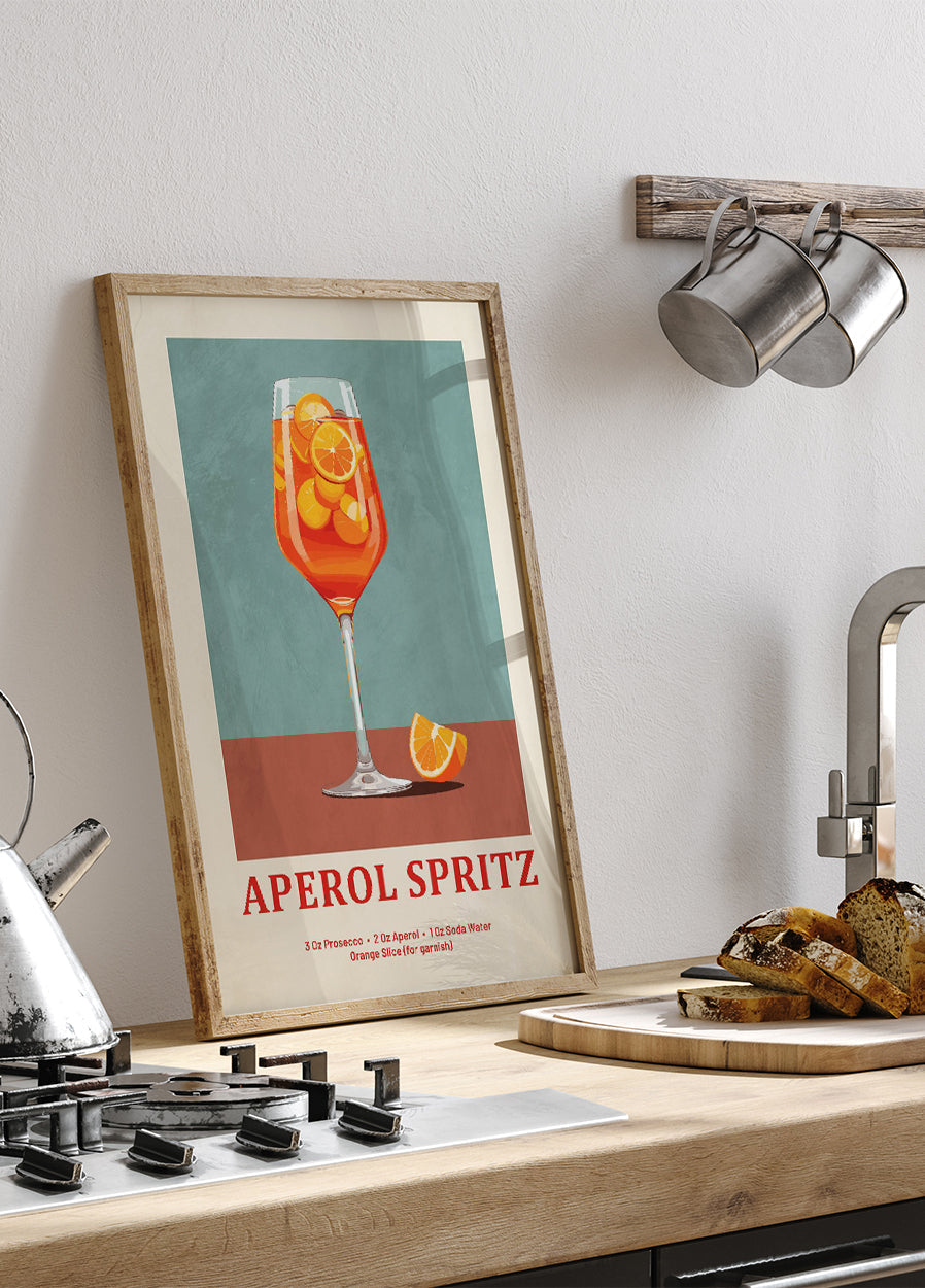 Poster della ricetta dell'Aperol Spritz