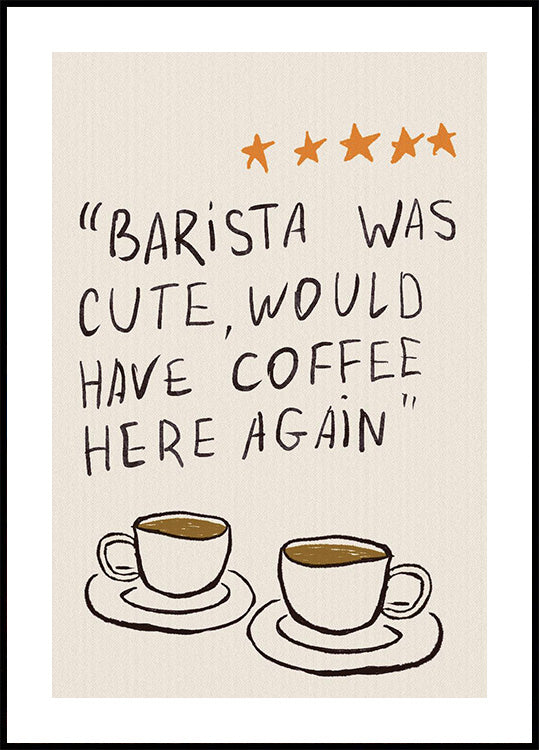 Il barista era carino Poster