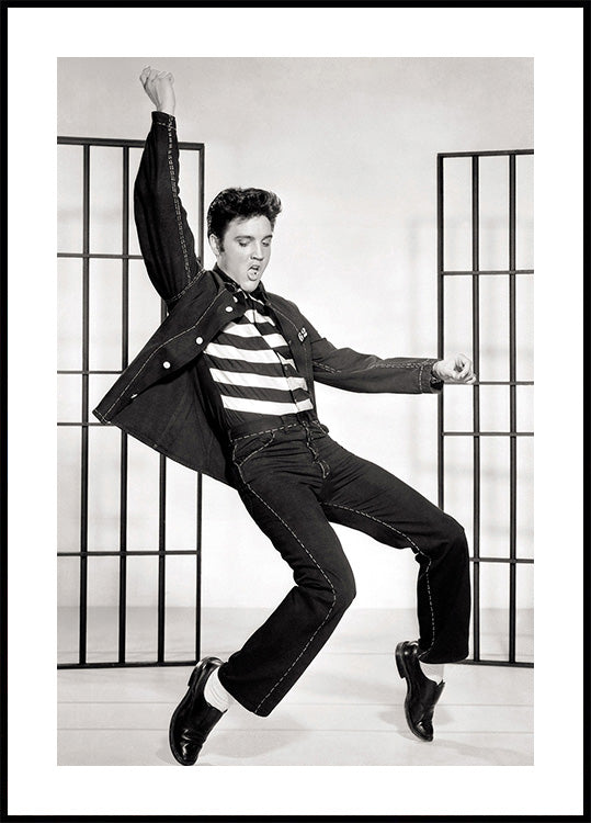 Manifesto di Elvis Presley che balla 