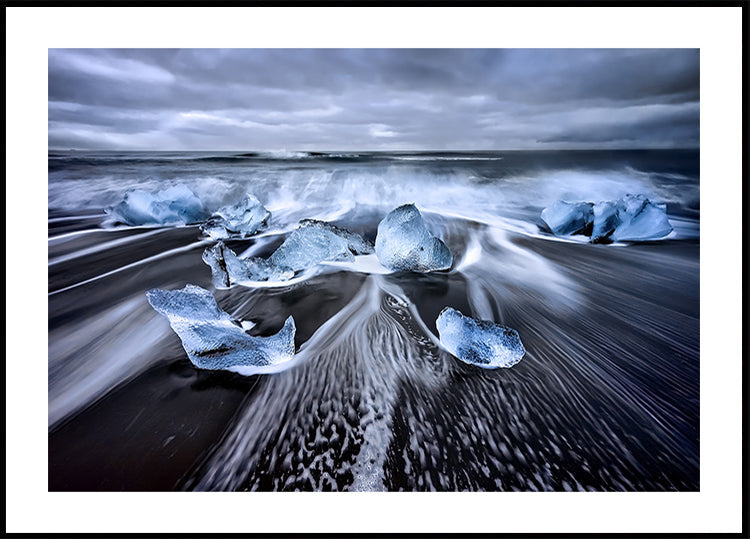 Poster di diamanti blu