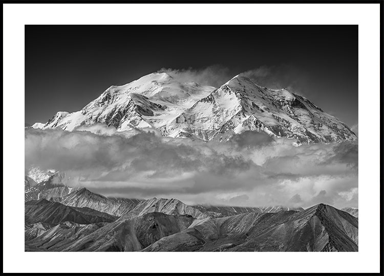 Denali dalla linea di cresta opposta Poster