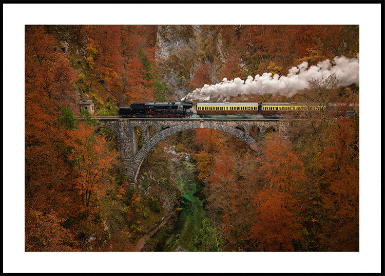 Poster del treno del museo