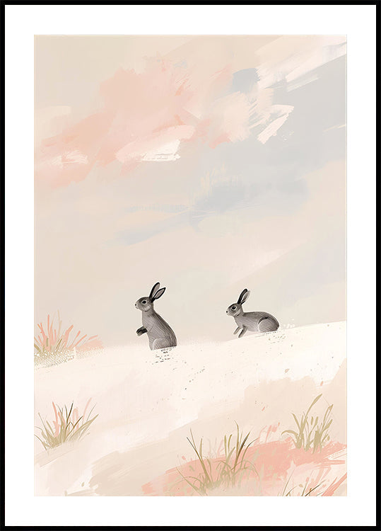 Poster di Hasen im Schnee