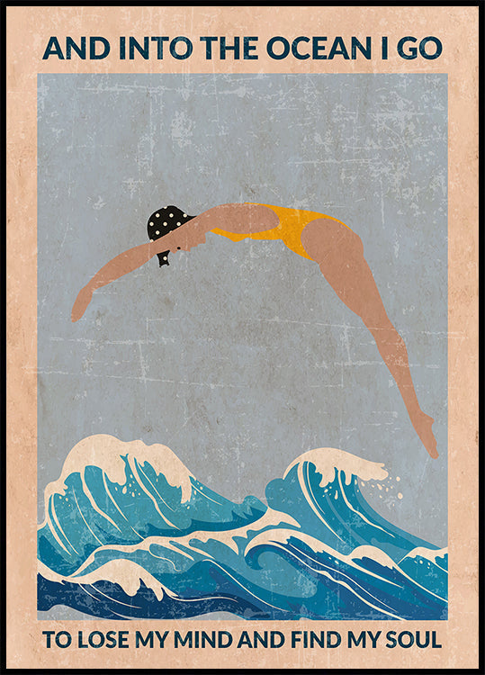Decorazione da parete standard nell'oceano (blu).