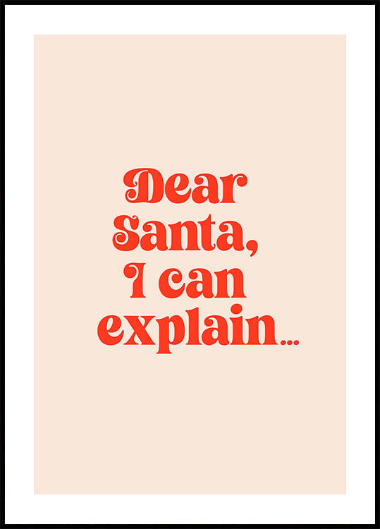 Caro Babbo Natale, posso spiegarti il ​​poster