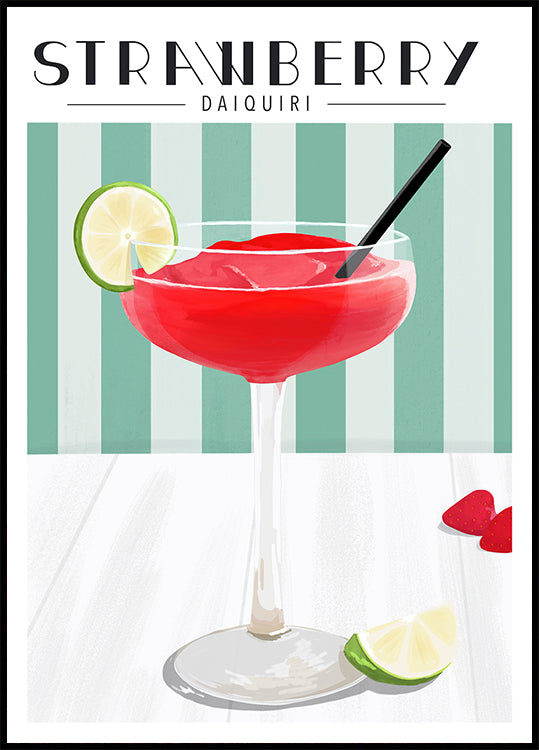 Poster Daiquiri alla fragola