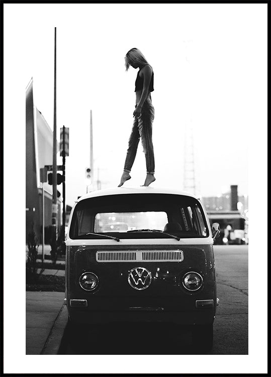 Volkswagen Girl Plakat - Posterbox.dk