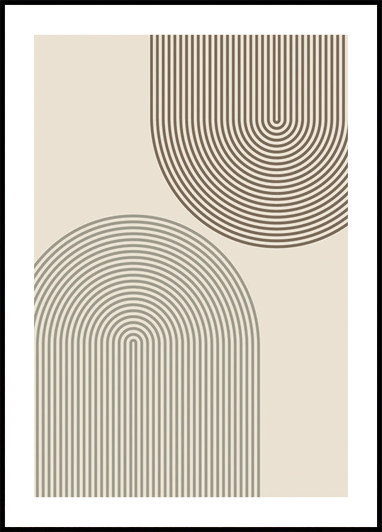 Poster di linee di arco minimali