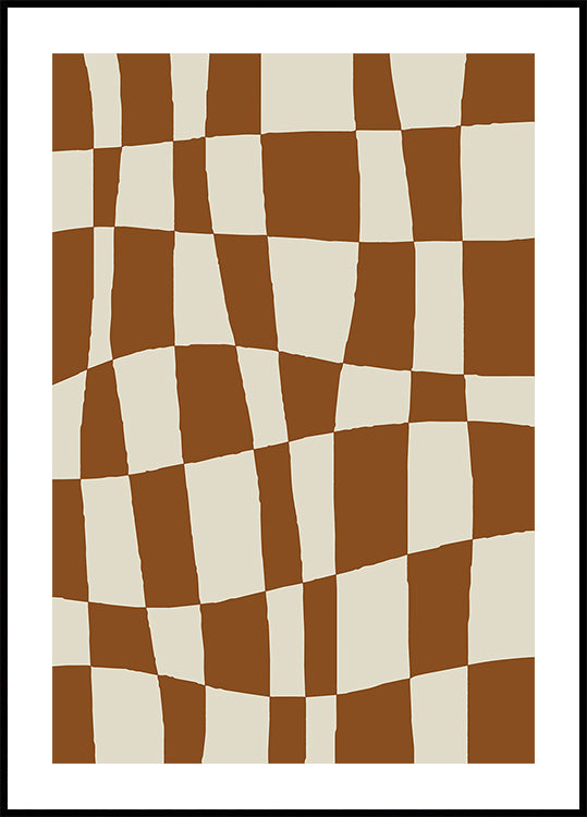 Poster a scacchiera minimale