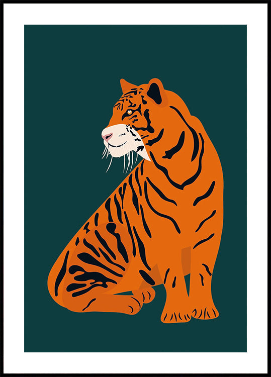 Poster della tigre maestosa