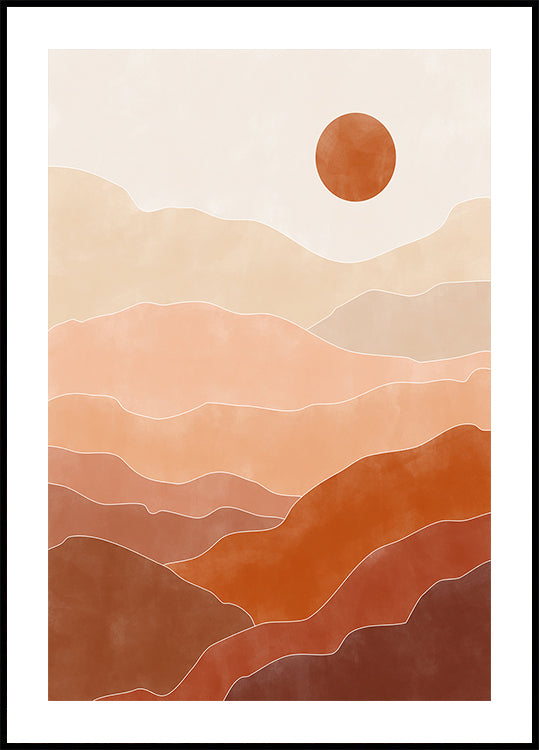 Il sorgere del sole nel deserto