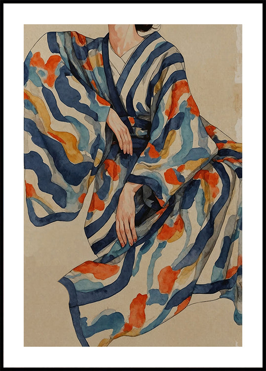 Modelli di kimono fluenti