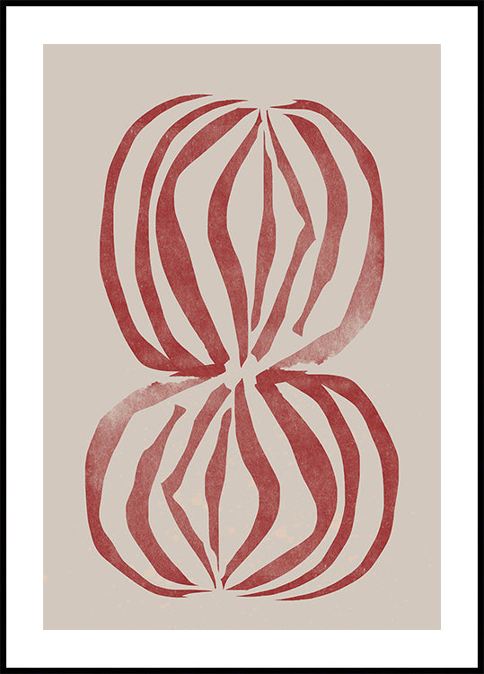 Poster di ecoforme cremisi