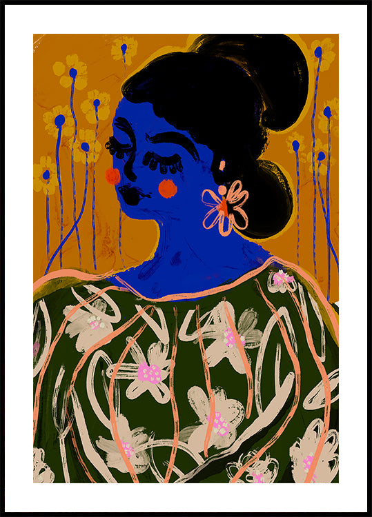 Topo dai fiori blu