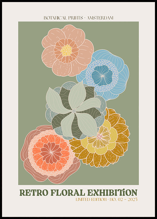 Poster di nostalgia in fiore