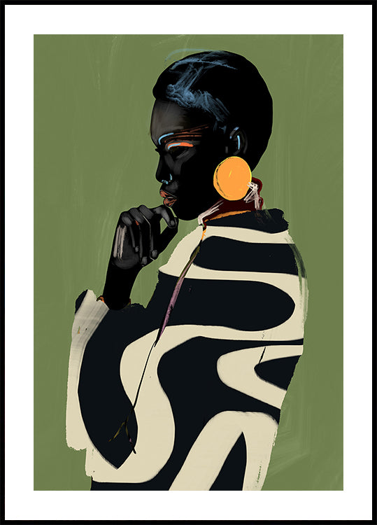 Poster di audace contemplazione