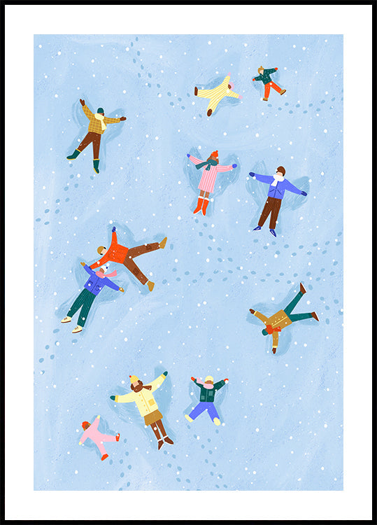 Poster delizia degli angeli innevati