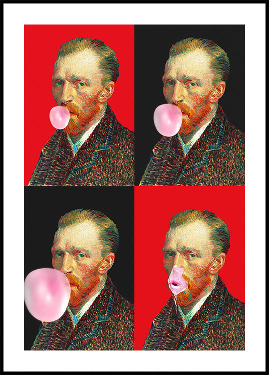 Poster dell'esplosione della gomma di Vincent