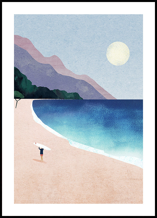 Manifesto della spiaggia da surf