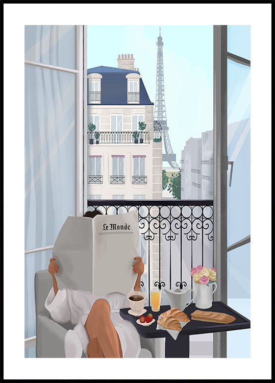 Poster del balcone di Parigi