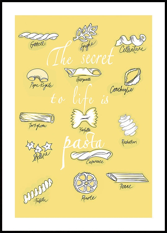 Il segreto della vita è il poster della pasta