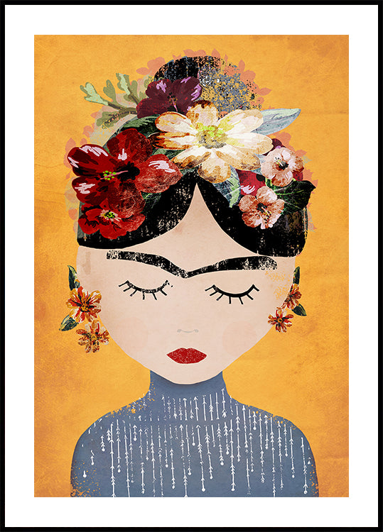 Poster di serenità floreale