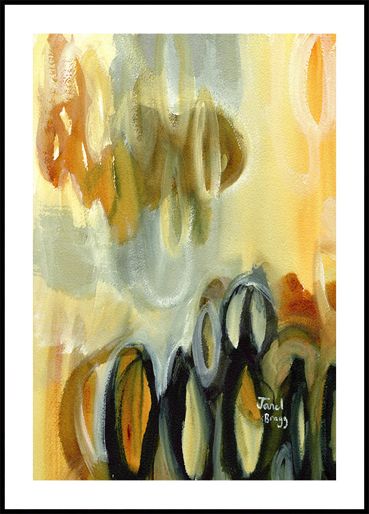 Astratto Con Ovali E Oro (NUOVO)