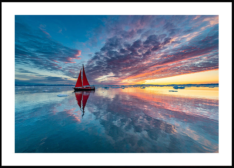 Poster della nuvola di fuoco della Groenlandia