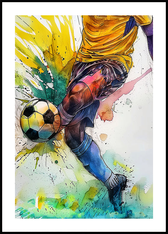 Giocatore di football sportivo dell'acquerello (3)