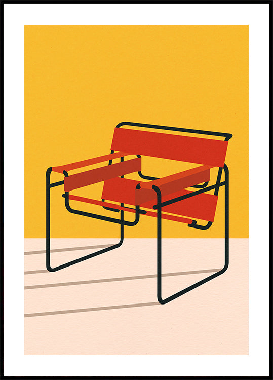 Poster della sedia Wassily di Marcel Breuer