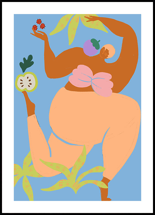Poster di corsa fruttata