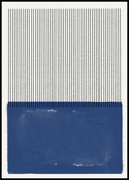 Poster di armonia della linea blu