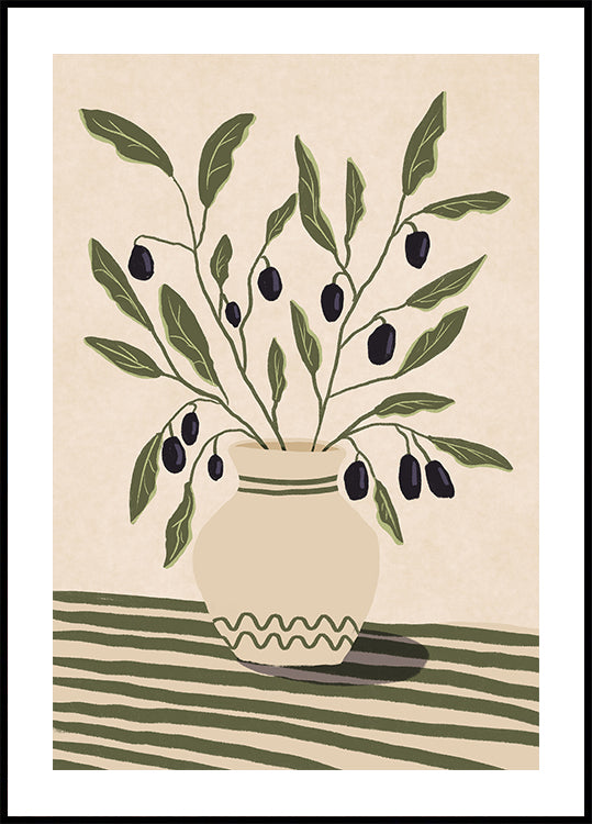 Vaso con Olive Poster