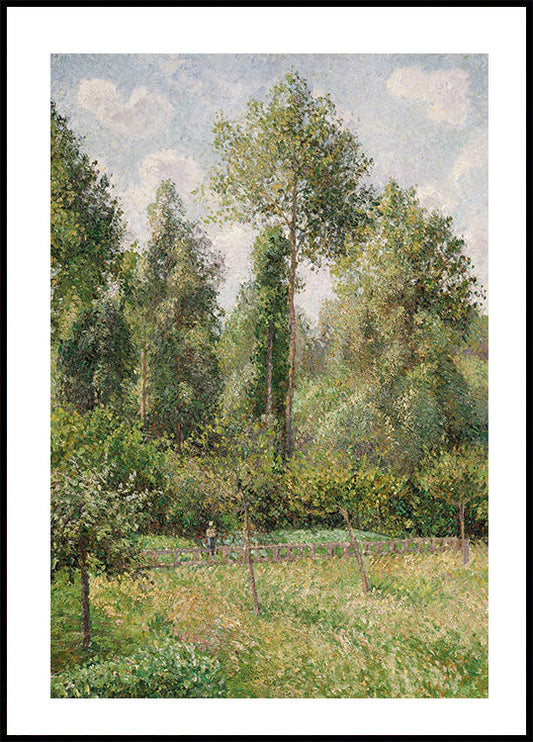 Pioppi Éragny di Camille Pissarro Poster 