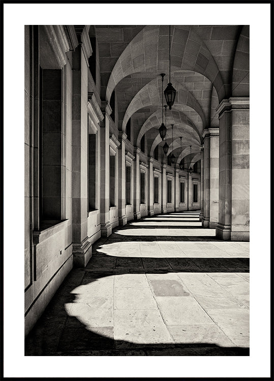 Poster del corridoio curvo