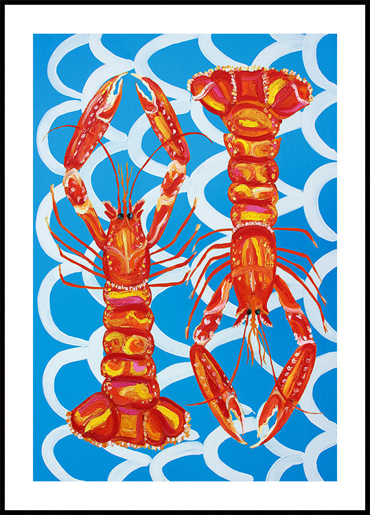 Scampi Sul Poster Blu