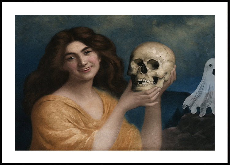 Poster di collage di pittura di Halloween