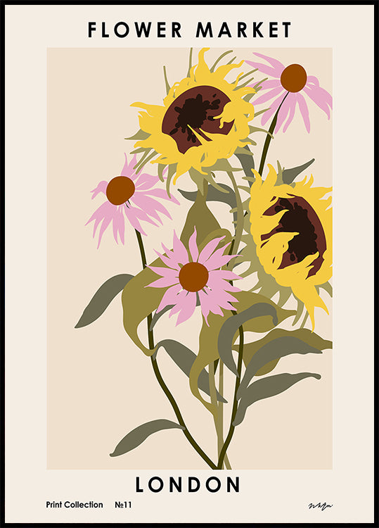 Mercato dei fiori. Manifesto di Londra