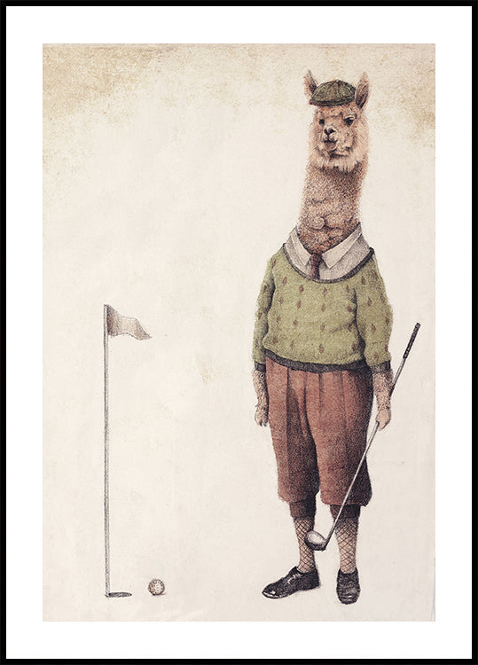Poster del club di golf dell'Alpaca