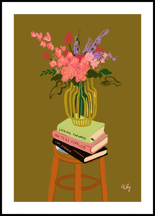 Poster di vaso floreale