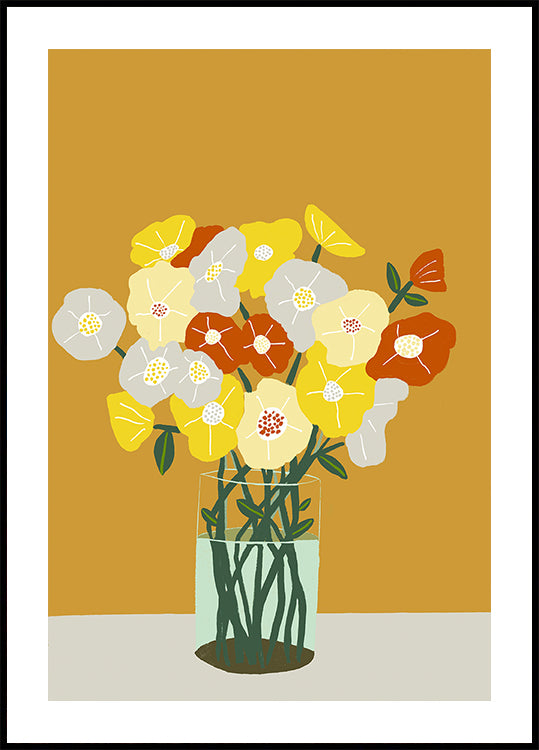Poster di vaso di fiori