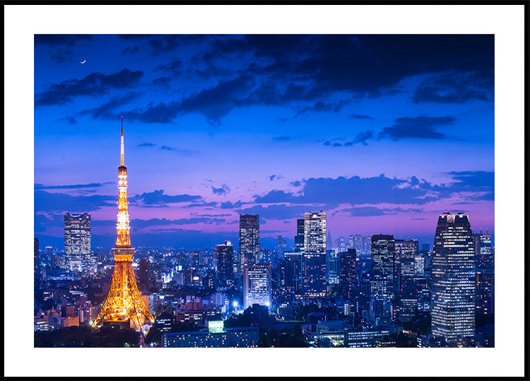 Vista notturna di Tokio